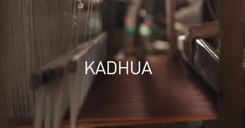 Close observation of a handloom in Kadhua, a film for Swati and Sunaina Gold